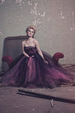 Fantasy Couture Gown in Pink and Black Tulle