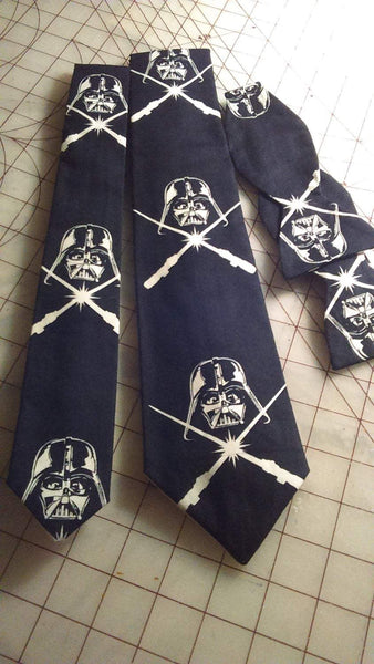 Star Wars Darth Vader Glow in the Dark Neckties in bow tie, skinny tie, and standard tie styles, kids or adult sizes