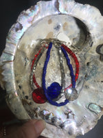 Red, White and Blue 3-Strand Bracelet