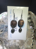 Wood Earrings with Stainless Steel Ear wires