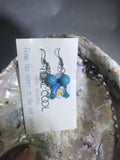 Turquoise Drop Earrings with Stainless Steel Ear wires